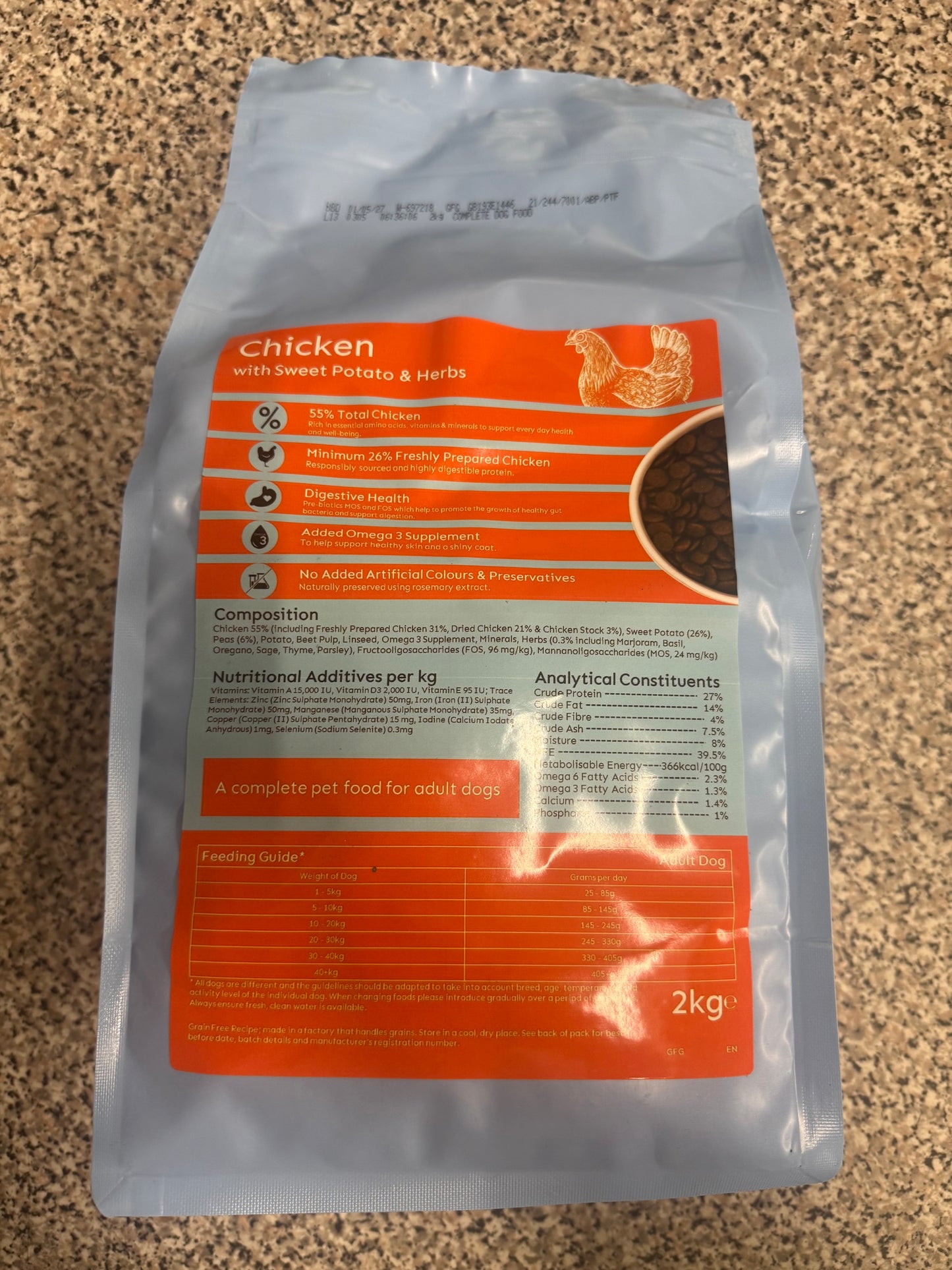 Grain Free Chicken with Sweet Potato & Herbs 2KG