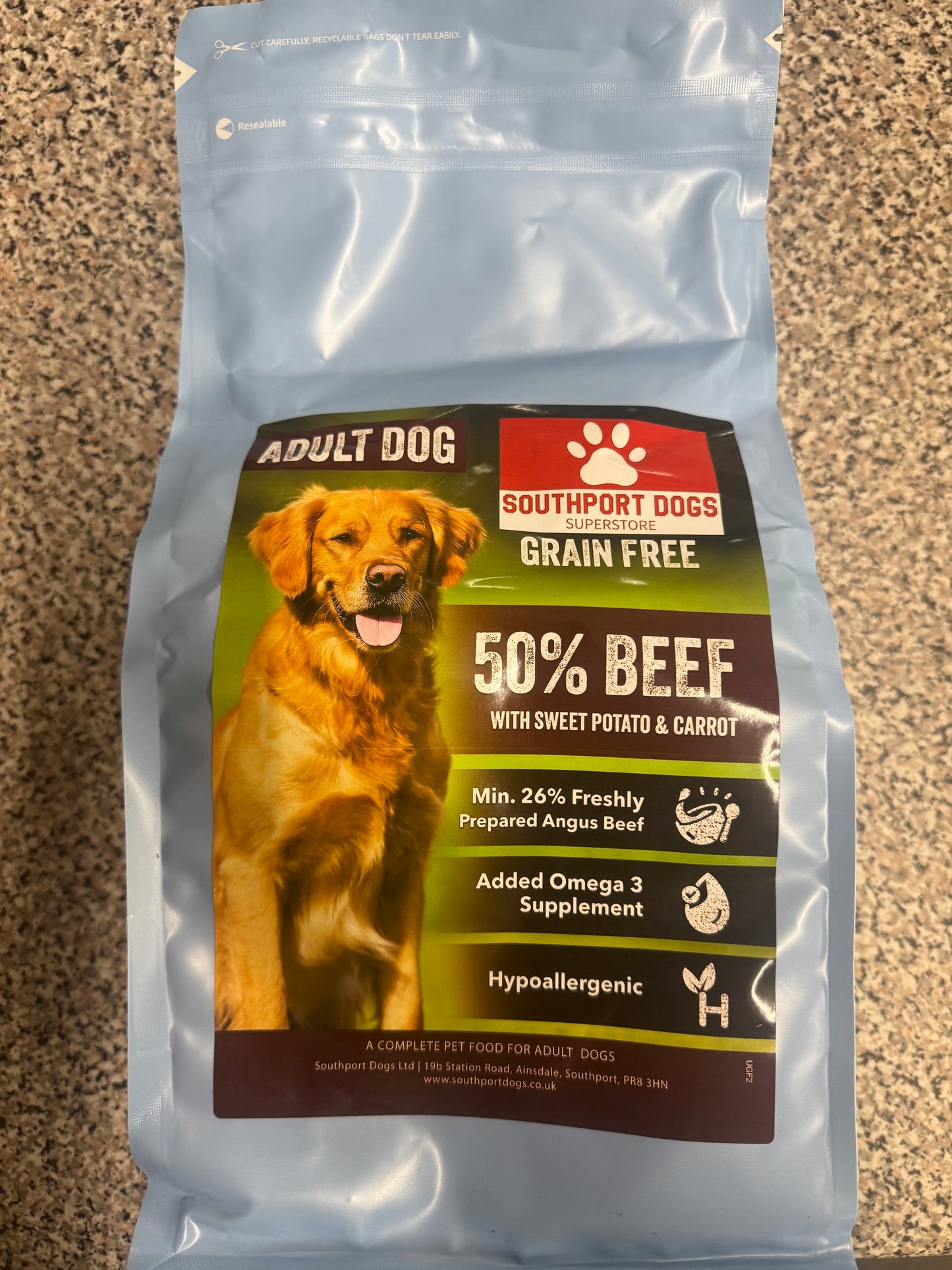 Grain Free Beef with Sweet Potato & Carrot 2KG