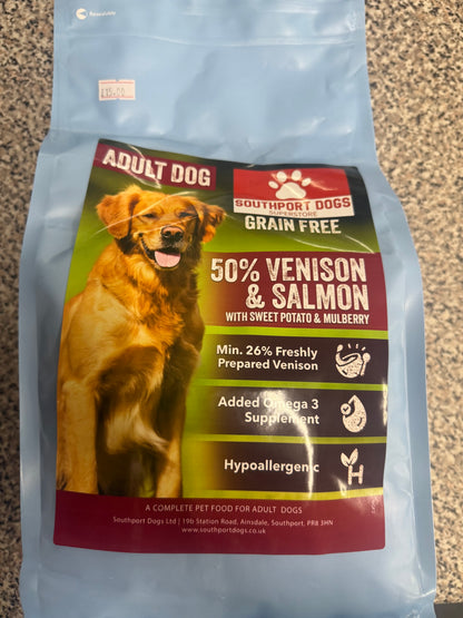 Grain Free Venison & Salmon with Sweet Potato & Mulberry 2KG