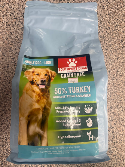 Grain Free Light Turkey with Sweet Potato & Cranberry 2KG