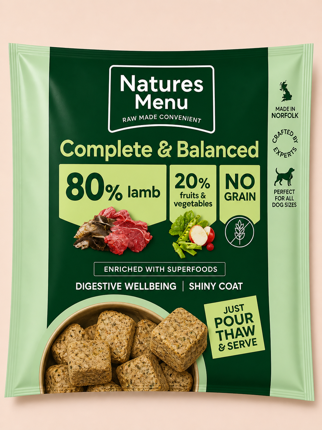 Natures Menu - 80/20 Nuggets 1kg