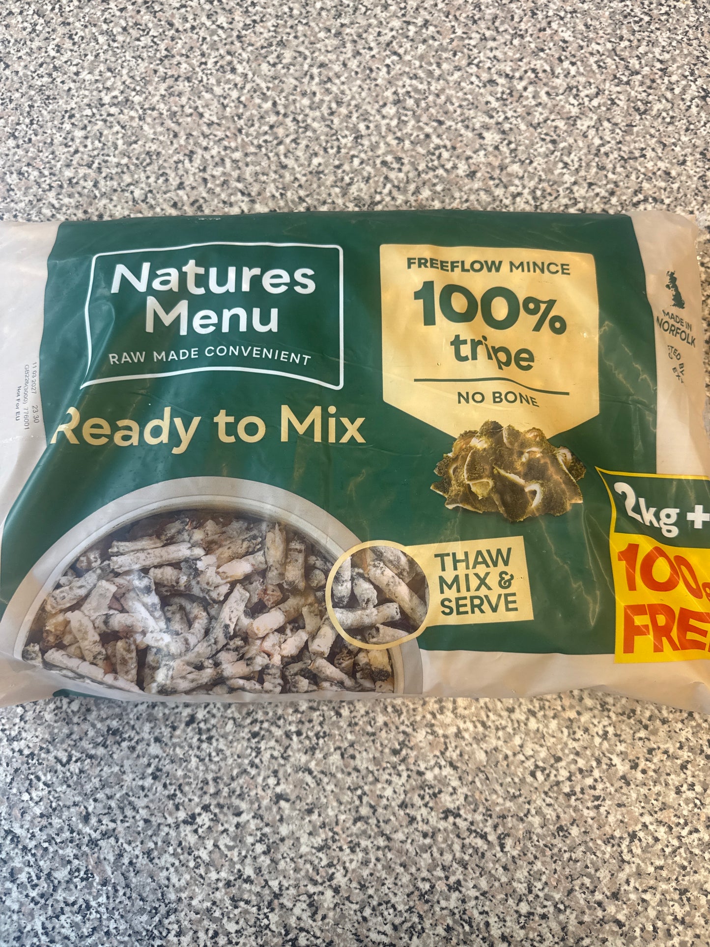 Natures Menu - Freeflow 2KG
