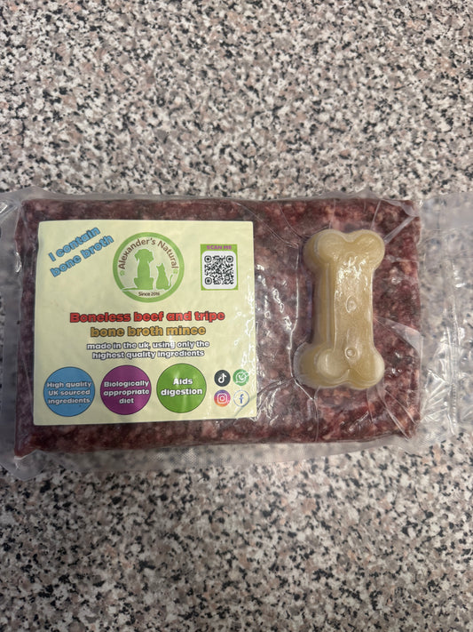 Boneless Beef & Tripe with Bone Broth 500G