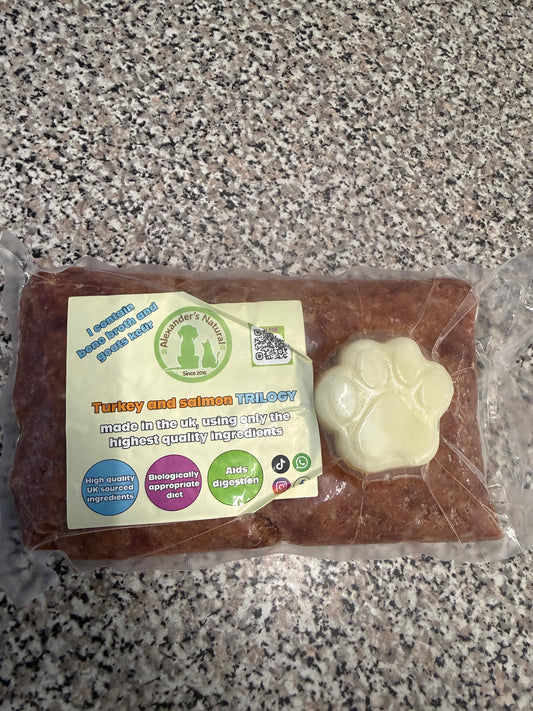 Turkey & Salmon with Kefir & Bone Broth 500G