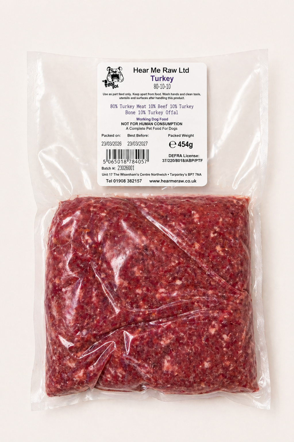Hear Me Raw - Turkey 454g