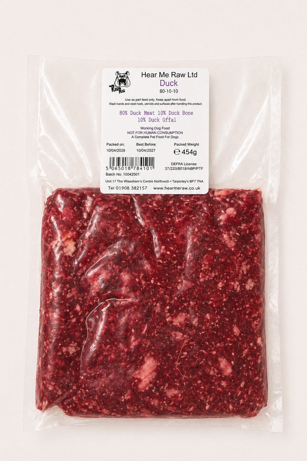 Hear Me Raw - Duck 454g