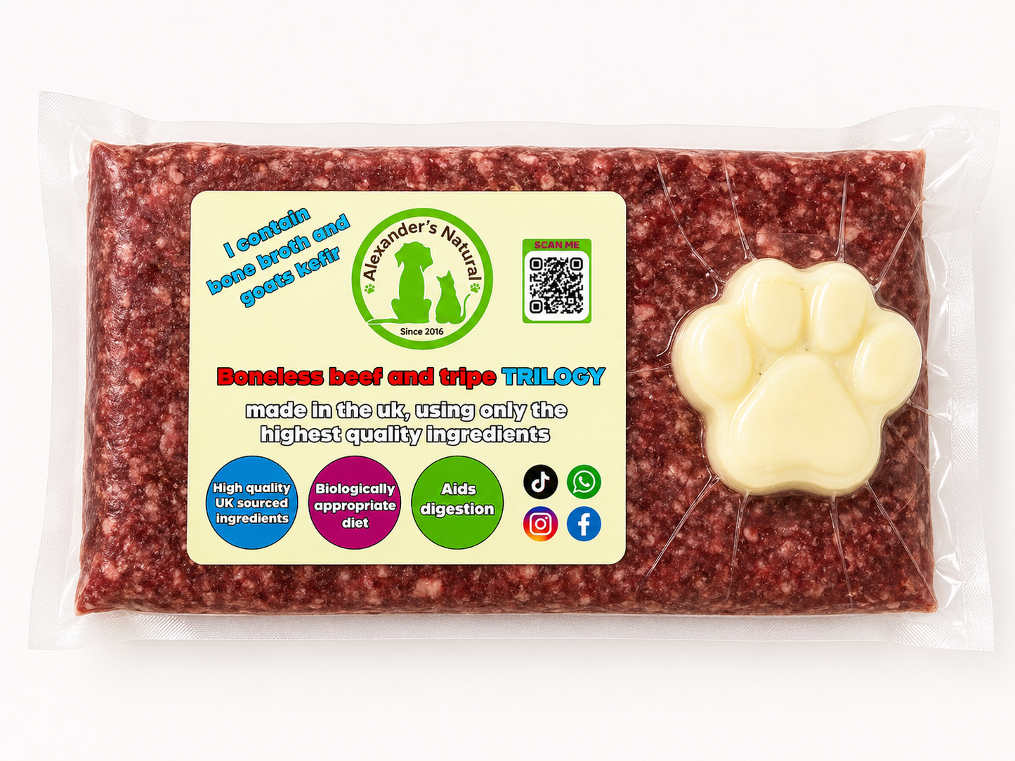 Alexander’s Natural - Boneless Beef & Tripe Triolgy (500G)