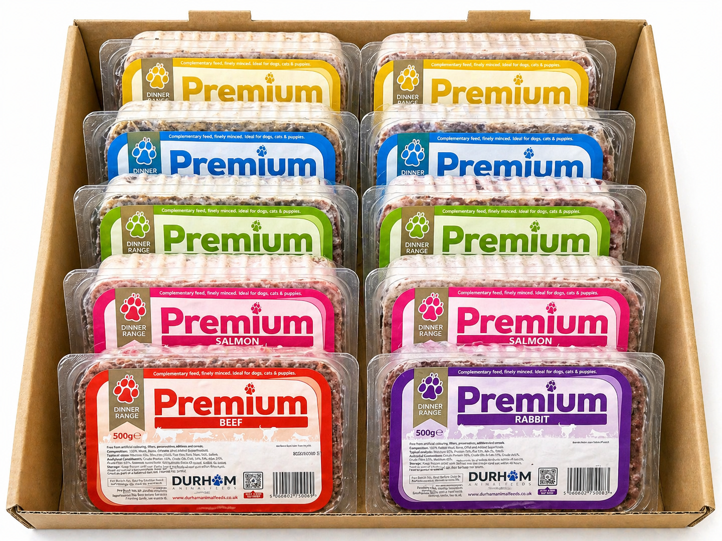 🔥 Durham Premium Dinners 10x Deal (500g) – Mixed Single Protein Variety Box
