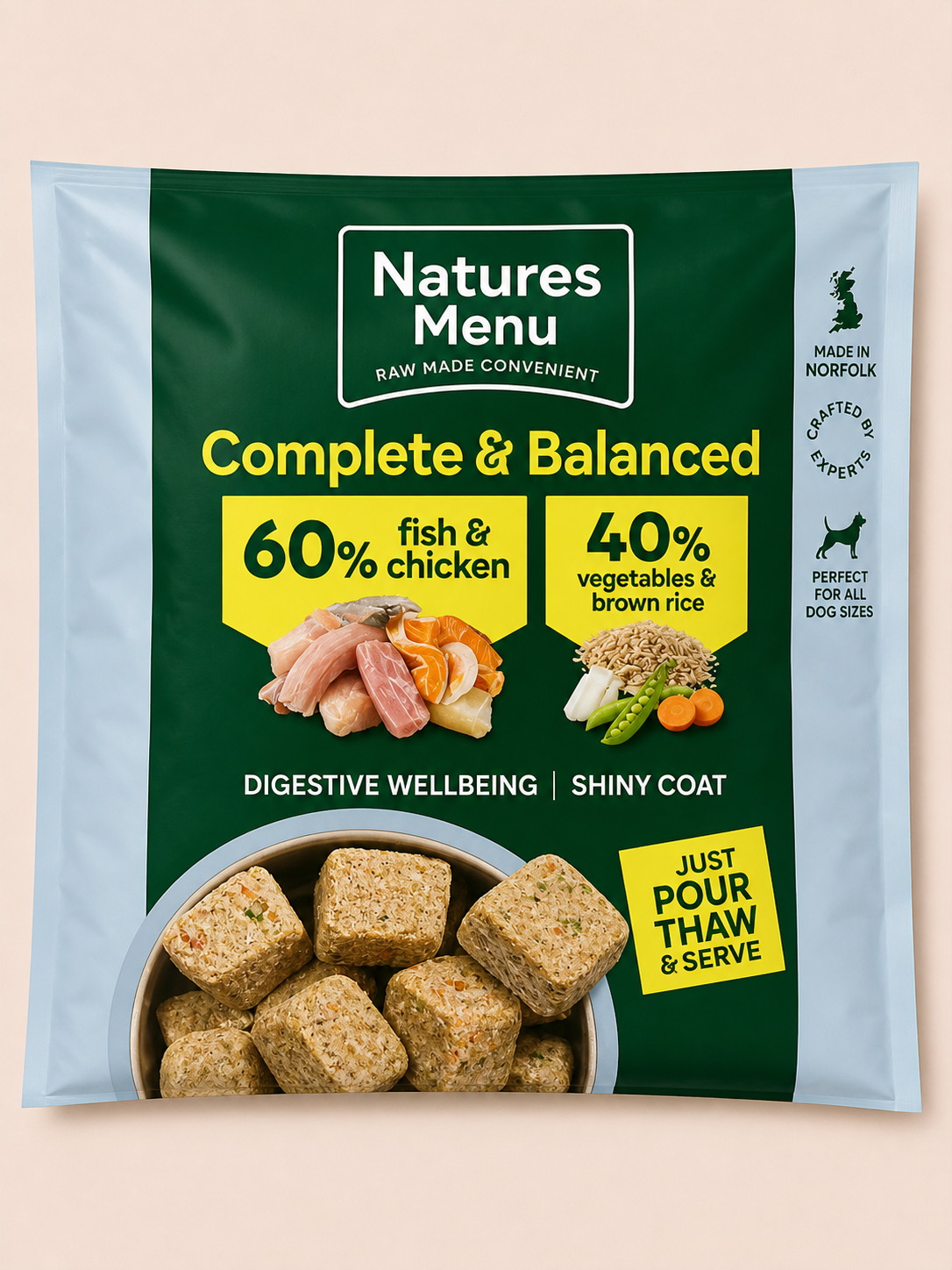 Natures Menu - 60/40 Nuggets 1KG