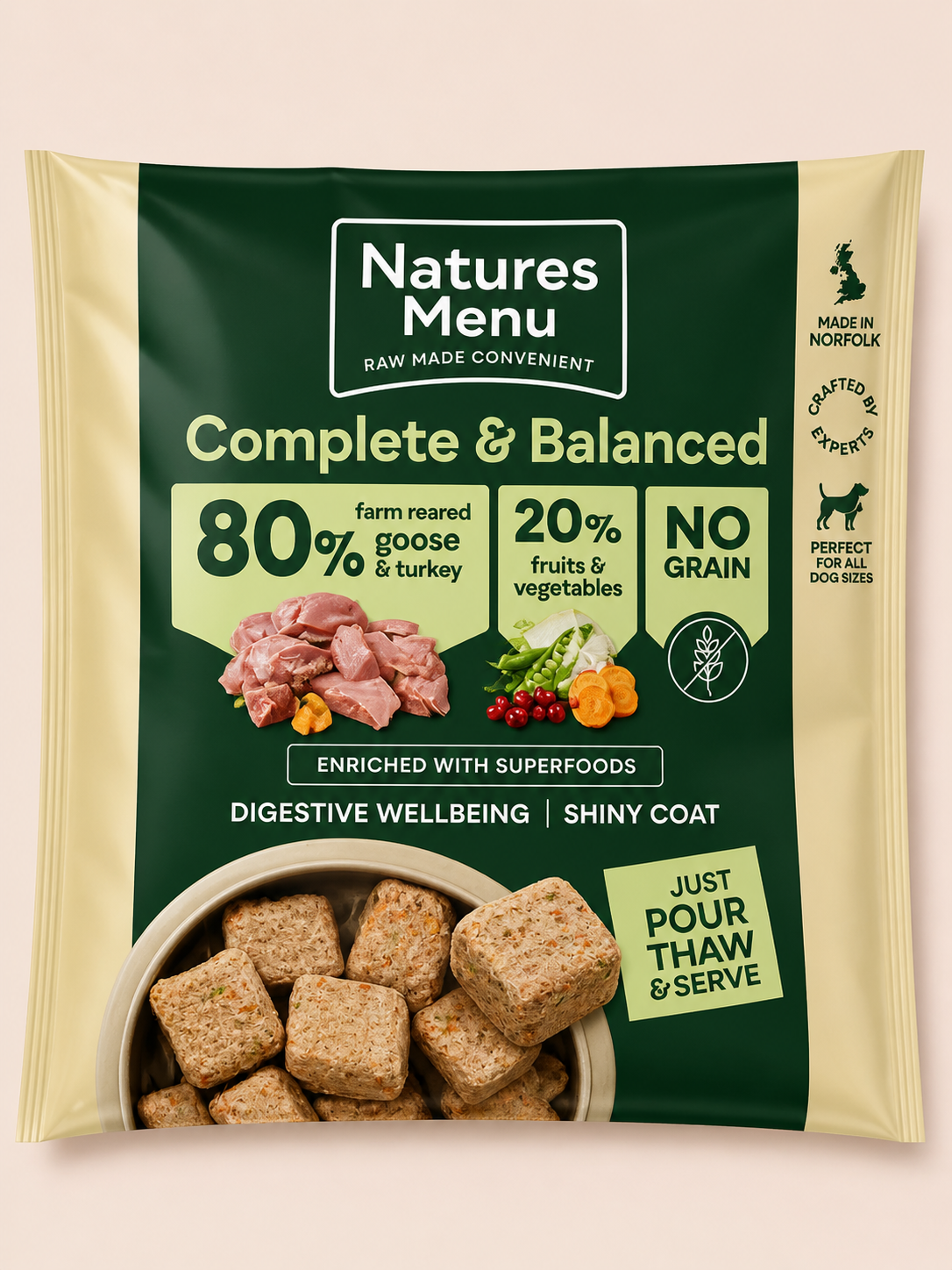 Natures Menu - 80/20 Nuggets 1kg