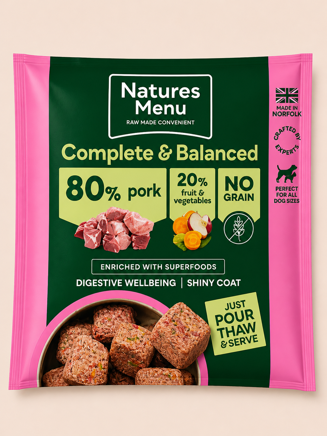 Natures Menu - 80/20 Nuggets 1kg