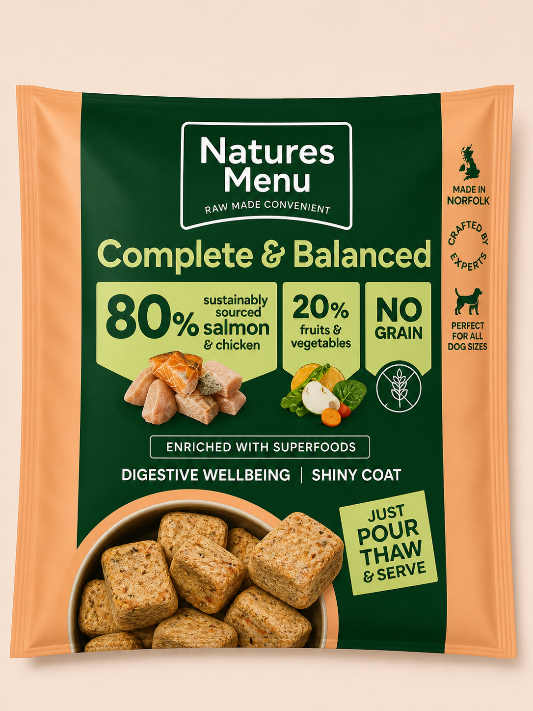 Natures Menu - 80/20 Nuggets 1kg