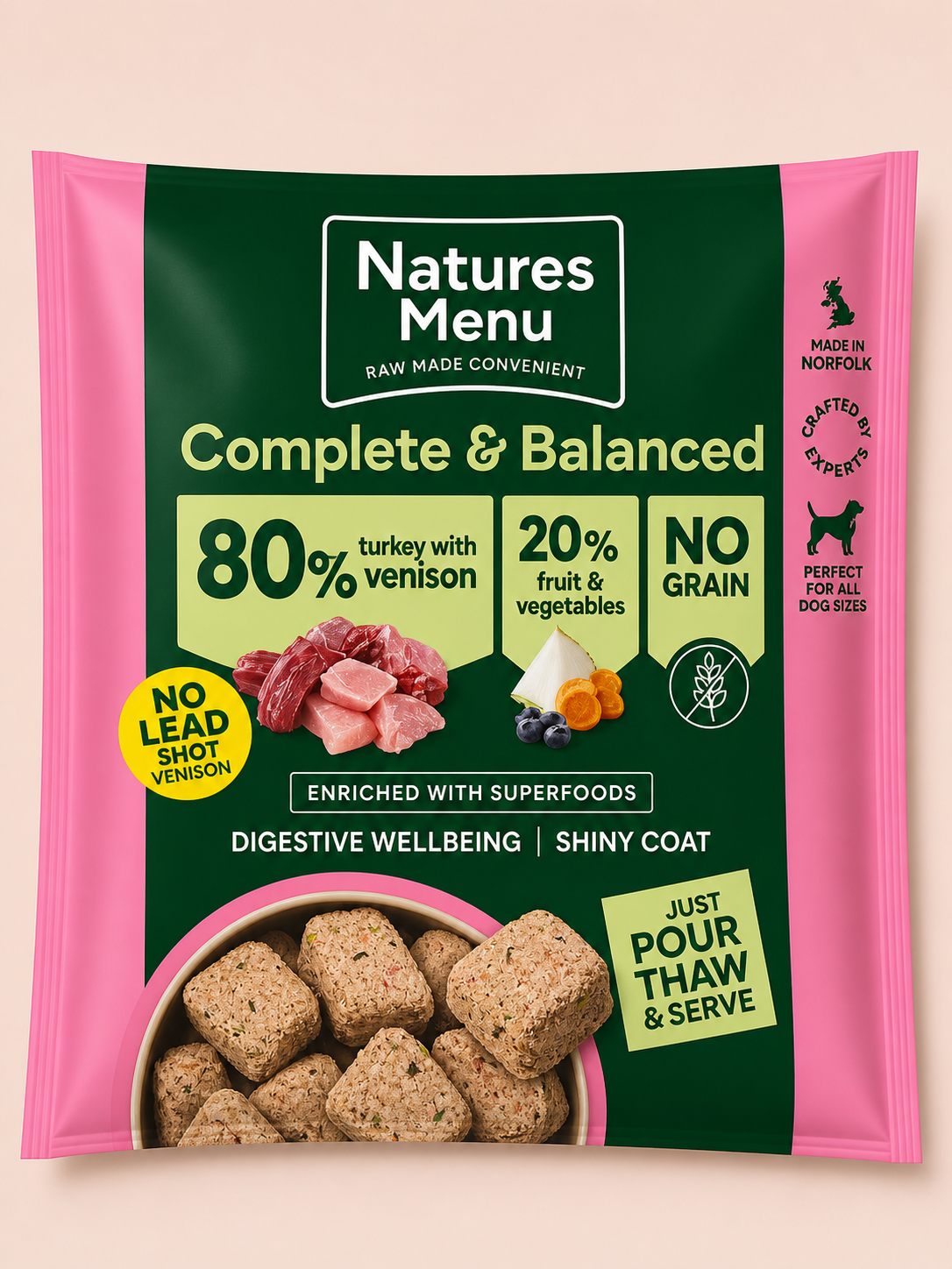 Natures Menu - 80/20 Nuggets 1kg