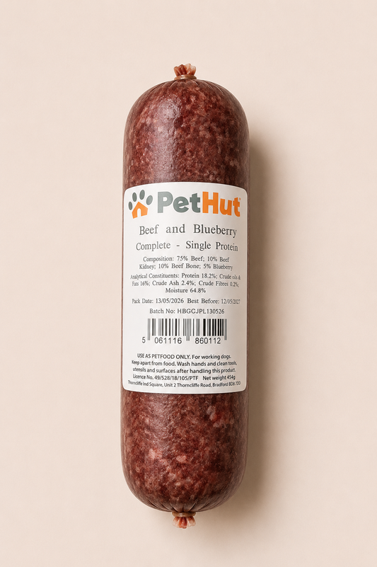 Pet Hut - Beef & Blueberry Complete (454G)